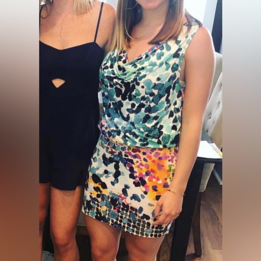 Artelier Nicole Miller Patterned Dress